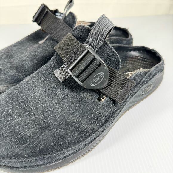 CHACO Black Suede Paonia Clog Men's 7/Women's 9 Casual Gorpcore Outdoor Granola - Picture 10 of 10